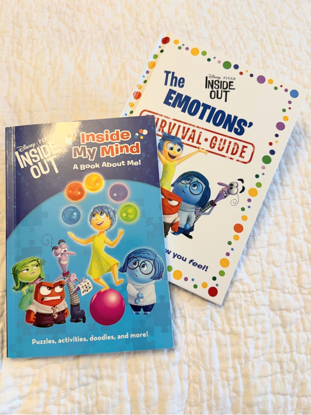 Set of Inside Out Books: Emotions Survival Guide & Inside My Mind activity book